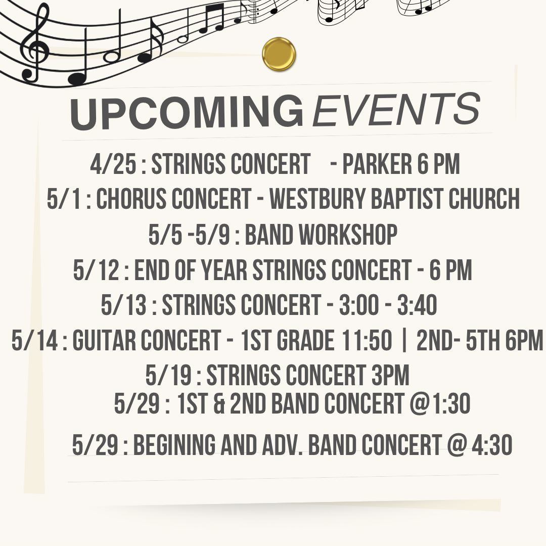 Upcoming Concerts & Recitals